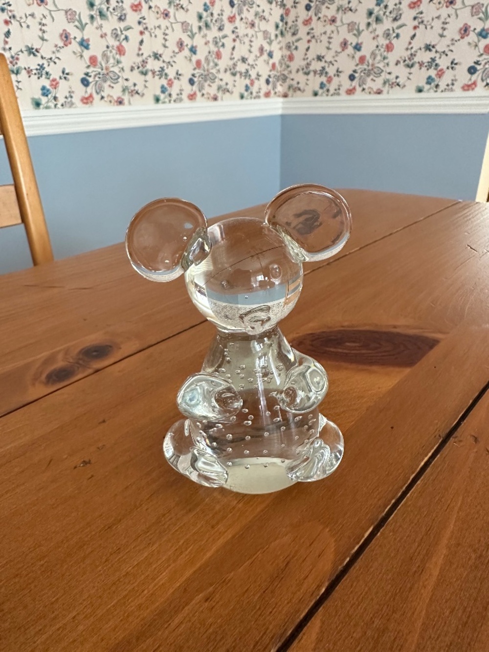 Clear Glass Mouse Figurine